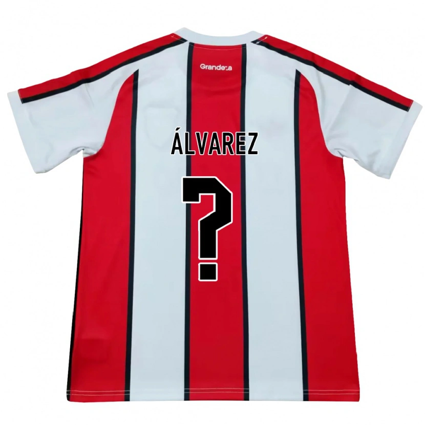 Danxen Donna Maglia Felipe Álvarez #0 Bianco Rosso Nero Kit Gara Away 2026/27 Maglietta