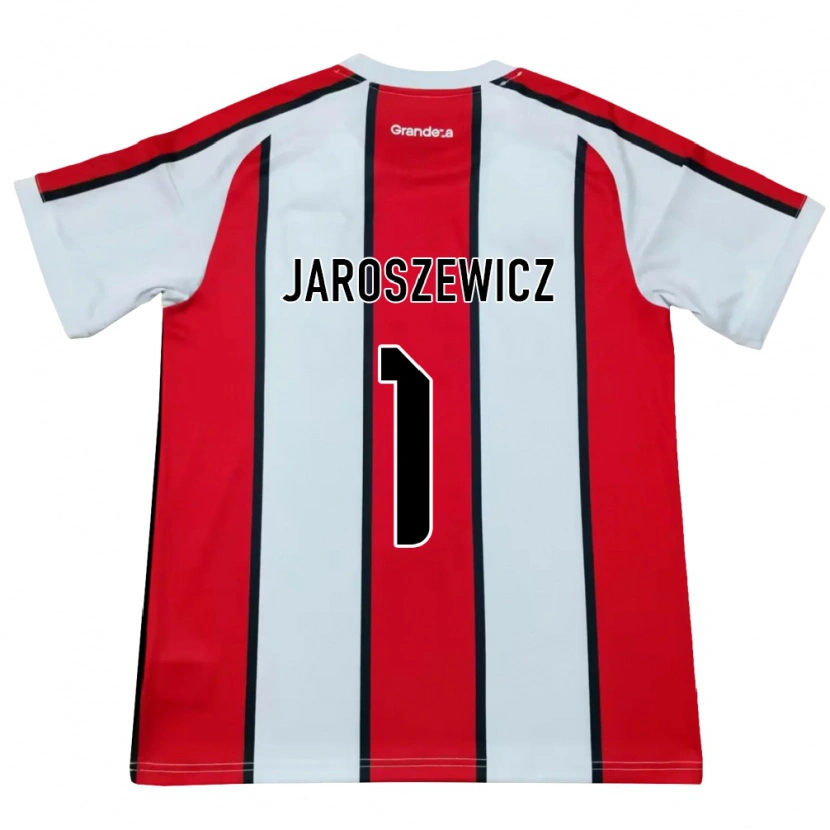 Danxen Donna Maglia Franco Jaroszewicz #1 Bianco Rosso Nero Kit Gara Away 2026/27 Maglietta