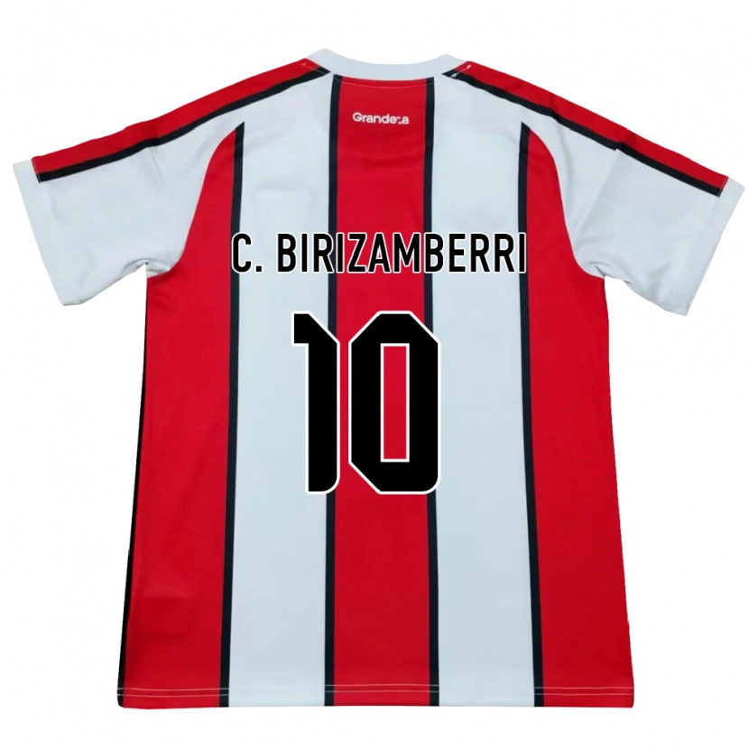 Danxen Donna Maglia Carolina Birizamberri #10 Bianco Rosso Nero Kit Gara Away 2026/27 Maglietta