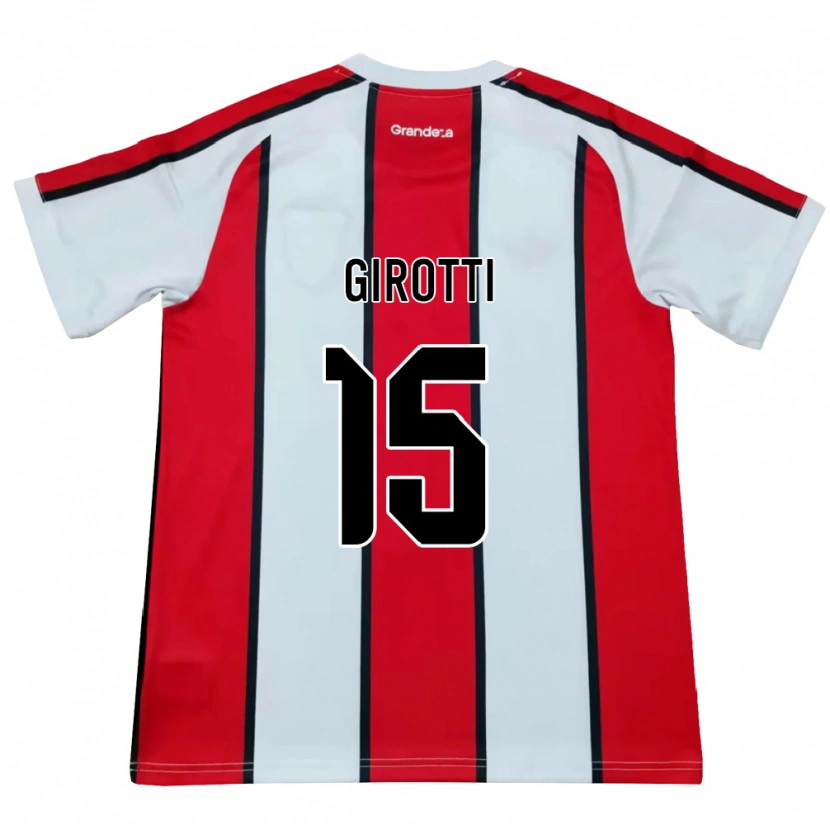 Danxen Donna Maglia Federico Girotti #15 Bianco Rosso Nero Kit Gara Away 2026/27 Maglietta