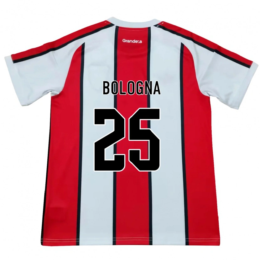 Danxen Donna Maglia Enrique Bologna #25 Bianco Rosso Nero Kit Gara Away 2026/27 Maglietta