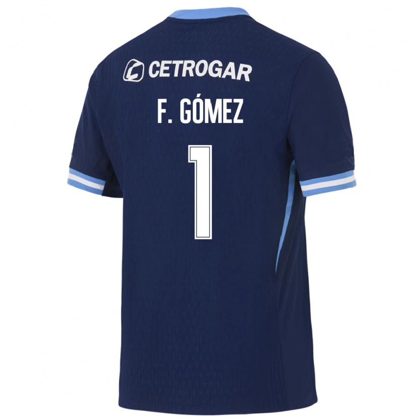 Danxen Donna Maglia Francisco Gómez #1 Blu Reale Azzurro Chiaro Bianco Kit Gara Away 2026/27 Maglietta