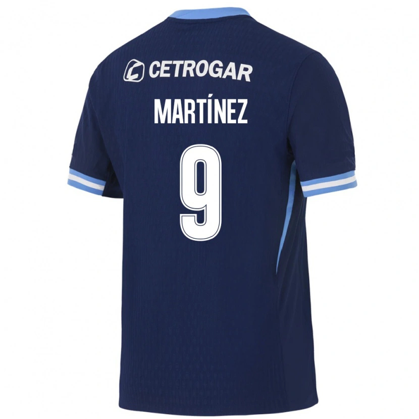 Danxen Donna Maglia Adrián Martínez #9 Blu Reale Azzurro Chiaro Bianco Kit Gara Away 2026/27 Maglietta