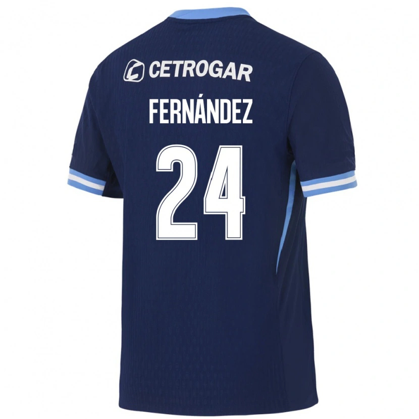 Danxen Donna Maglia Adrián Fernández #24 Blu Reale Azzurro Chiaro Bianco Kit Gara Away 2026/27 Maglietta