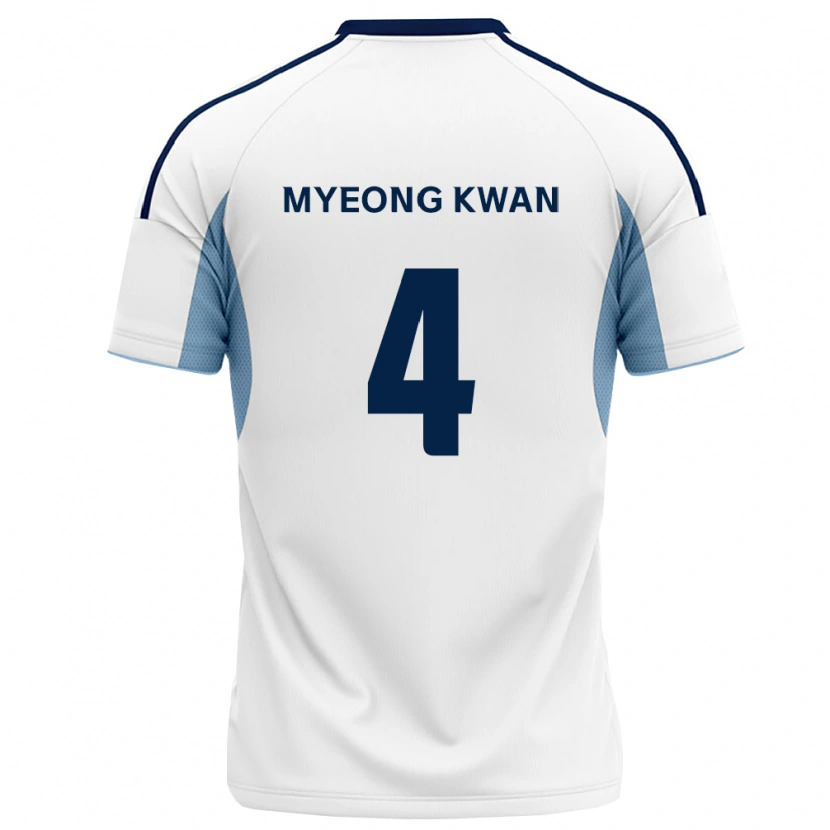 Danxen Donna Maglia Myeong-Kwan Seo #4 Blu Reale Bianco Kit Gara Away 2026/27 Maglietta