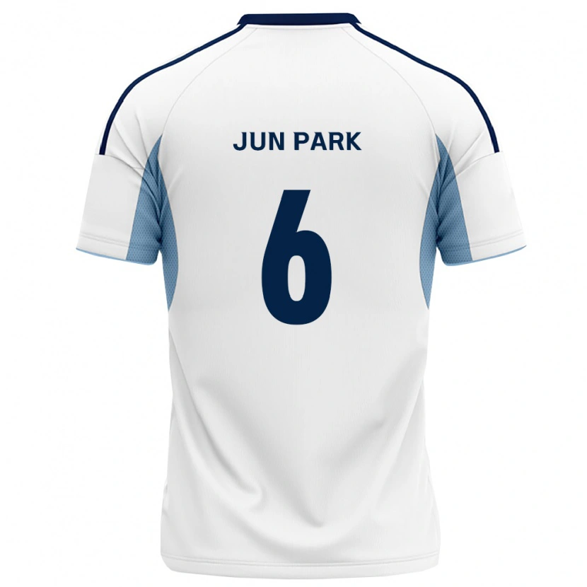 Danxen Donna Maglia Jun Park #6 Blu Reale Bianco Kit Gara Away 2026/27 Maglietta