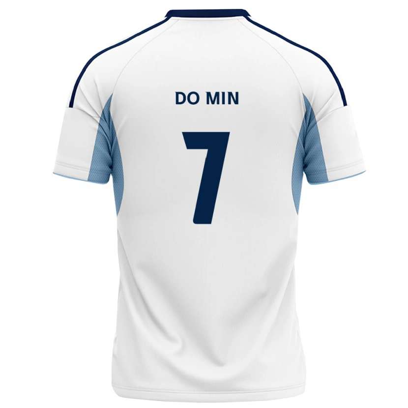 Danxen Donna Maglia Do-Min Kim #7 Blu Reale Bianco Kit Gara Away 2026/27 Maglietta