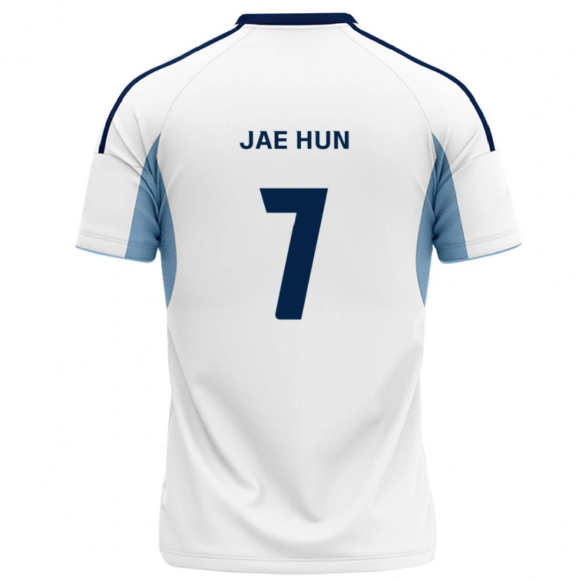 Danxen Donna Maglia Jae-Hun Lee #7 Blu Reale Bianco Kit Gara Away 2026/27 Maglietta