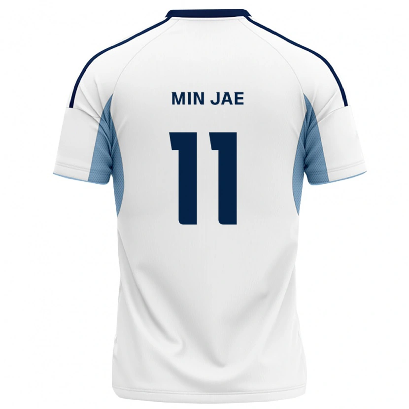 Danxen Donna Maglia Min-Jae Jo #11 Blu Reale Bianco Kit Gara Away 2026/27 Maglietta
