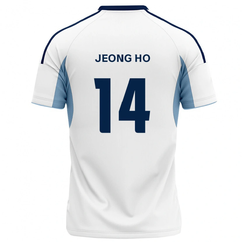 Danxen Donna Maglia Jeong-Ho Hwang #14 Blu Reale Bianco Kit Gara Away 2026/27 Maglietta