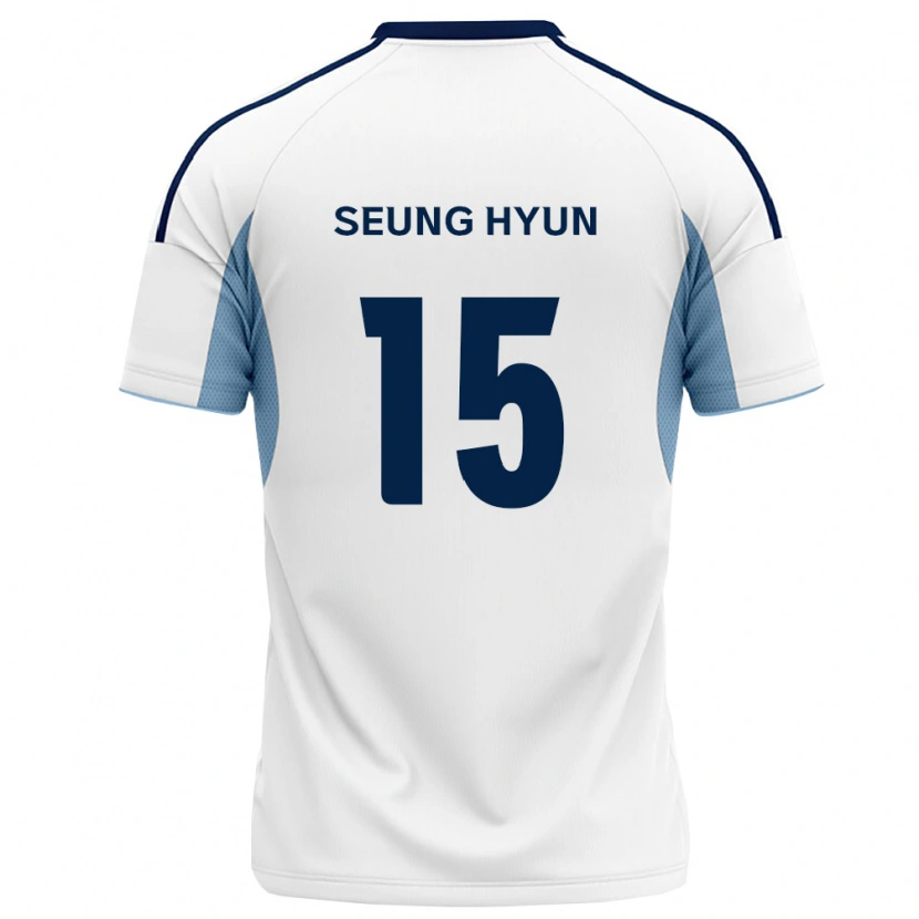 Danxen Donna Maglia Seung-Hyun Jung #15 Blu Reale Bianco Kit Gara Away 2026/27 Maglietta