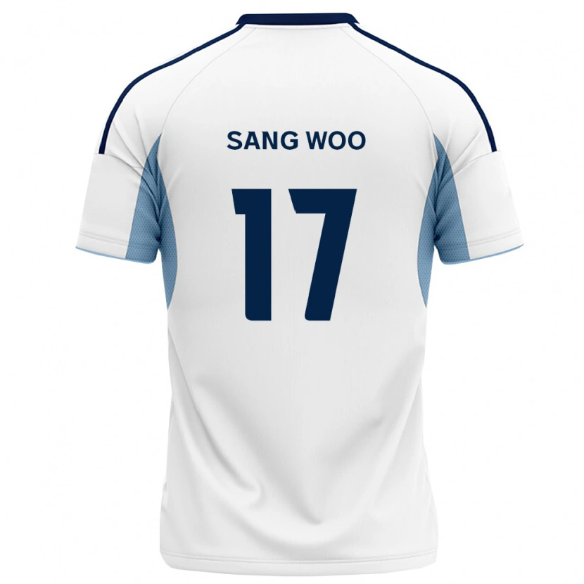 Danxen Donna Maglia Sang-Woo Kang #17 Blu Reale Bianco Kit Gara Away 2026/27 Maglietta