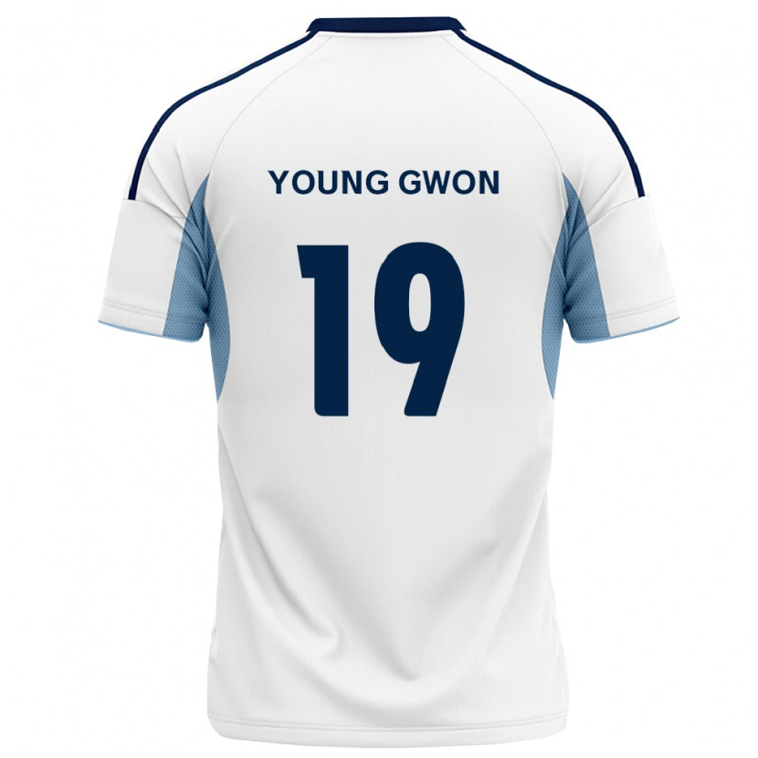 Danxen Donna Maglia Young-Gwon Kim #19 Blu Reale Bianco Kit Gara Away 2026/27 Maglietta