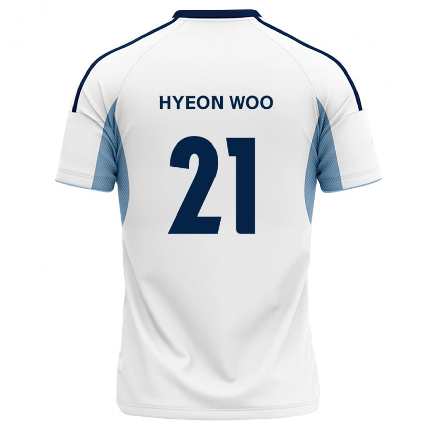 Danxen Donna Maglia Hyeon-Woo Jo #21 Blu Reale Bianco Kit Gara Away 2026/27 Maglietta