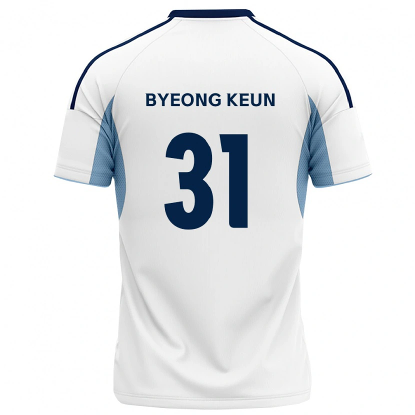 Danxen Donna Maglia Byeong-Keun Hwang #31 Blu Reale Bianco Kit Gara Away 2026/27 Maglietta