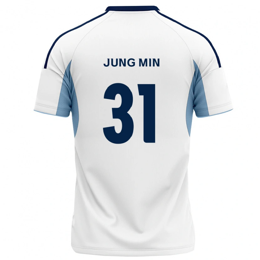 Danxen Donna Maglia Jung-Min Han #31 Blu Reale Bianco Kit Gara Away 2026/27 Maglietta