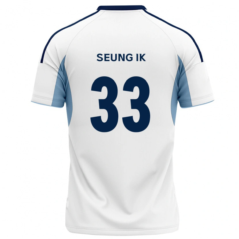 Danxen Donna Maglia Seung-Ik Lee #33 Blu Reale Bianco Kit Gara Away 2026/27 Maglietta