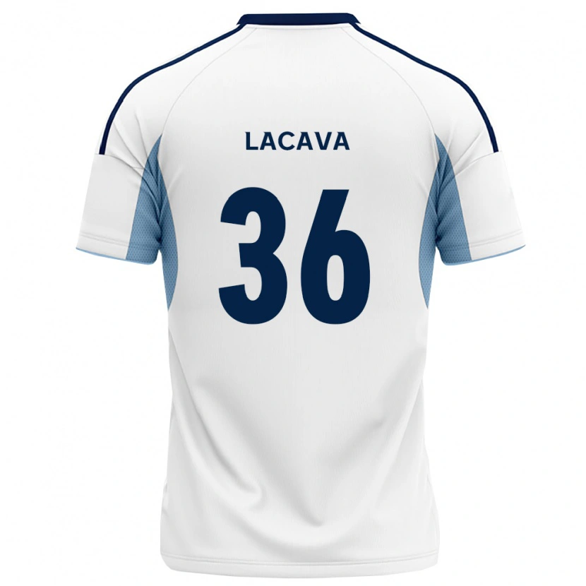 Danxen Donna Maglia Matías Lacava #36 Blu Reale Bianco Kit Gara Away 2026/27 Maglietta