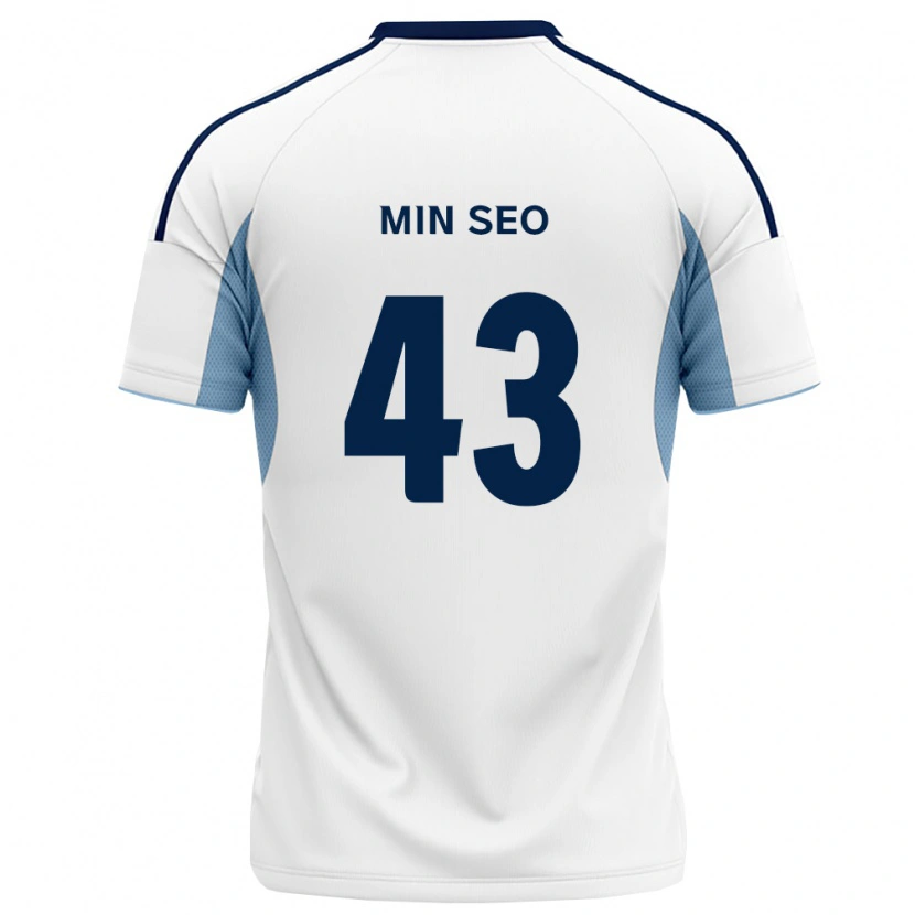 Danxen Donna Maglia Min-Seo Jo #43 Blu Reale Bianco Kit Gara Away 2026/27 Maglietta