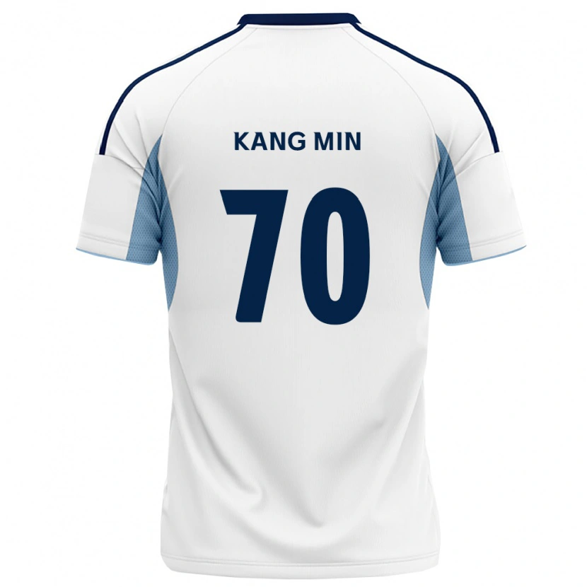 Danxen Donna Maglia Kang-Min Choi #70 Blu Reale Bianco Kit Gara Away 2026/27 Maglietta