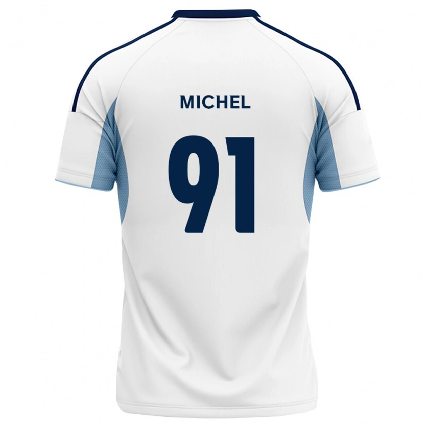 Danxen Donna Maglia Benji Michel #91 Blu Reale Bianco Kit Gara Away 2026/27 Maglietta
