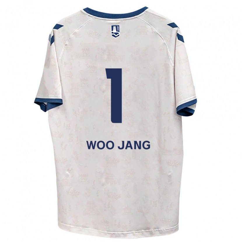 Danxen Donna Maglia Woo-Jang Jo #1 Blu Reale Bianco Kit Gara Away 2026/27 Maglietta