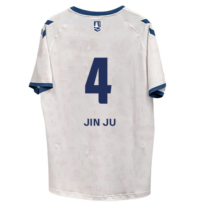 Danxen Donna Maglia Jin-Ju Seo #4 Blu Reale Bianco Kit Gara Away 2026/27 Maglietta
