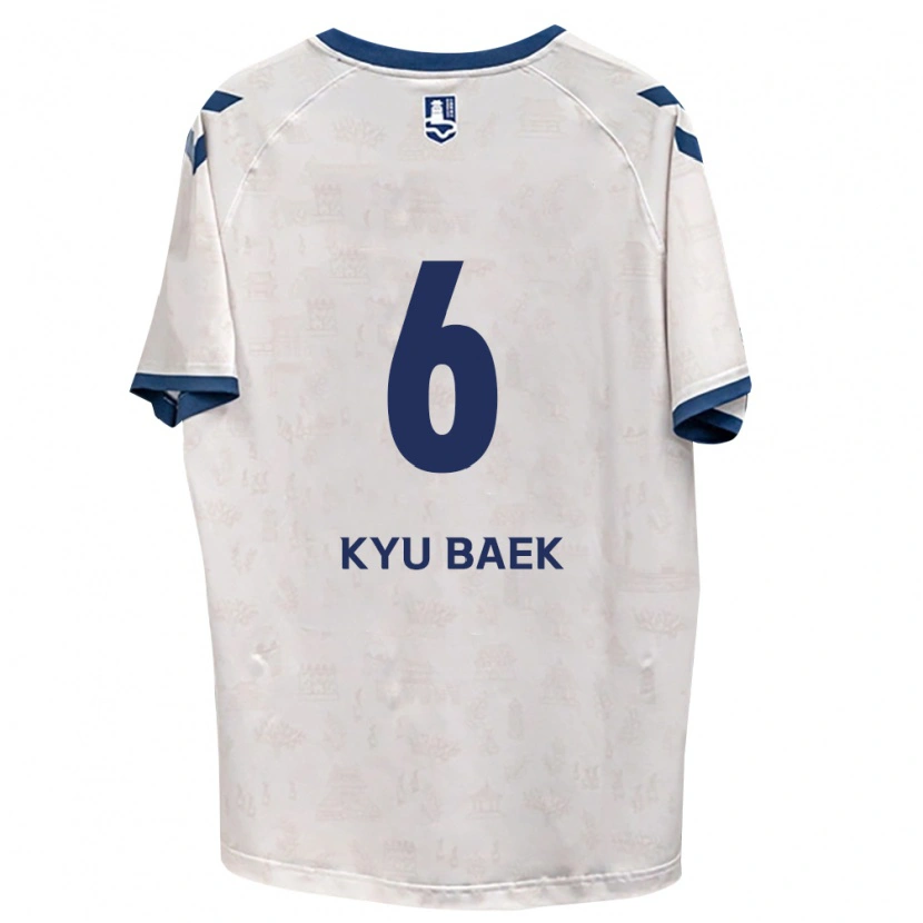 Danxen Donna Maglia Kyu-Baek Choi #6 Blu Reale Bianco Kit Gara Away 2026/27 Maglietta