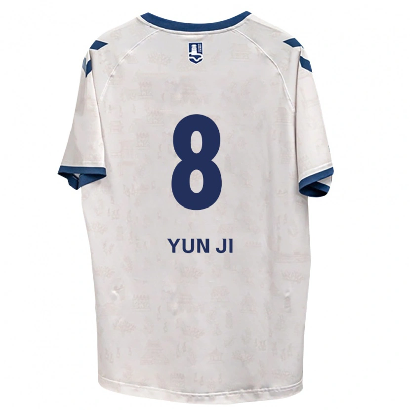 Danxen Donna Maglia Yun-Ji Kim #8 Blu Reale Bianco Kit Gara Away 2026/27 Maglietta