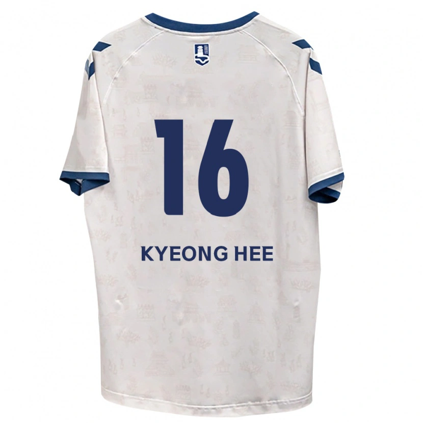 Danxen Donna Maglia Kyeong-Hee Kim #16 Blu Reale Bianco Kit Gara Away 2026/27 Maglietta