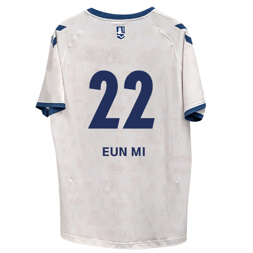Danxen Donna Maglia Eun-Mi Lee #22 Blu Reale Bianco Kit Gara Away 2026/27 Maglietta