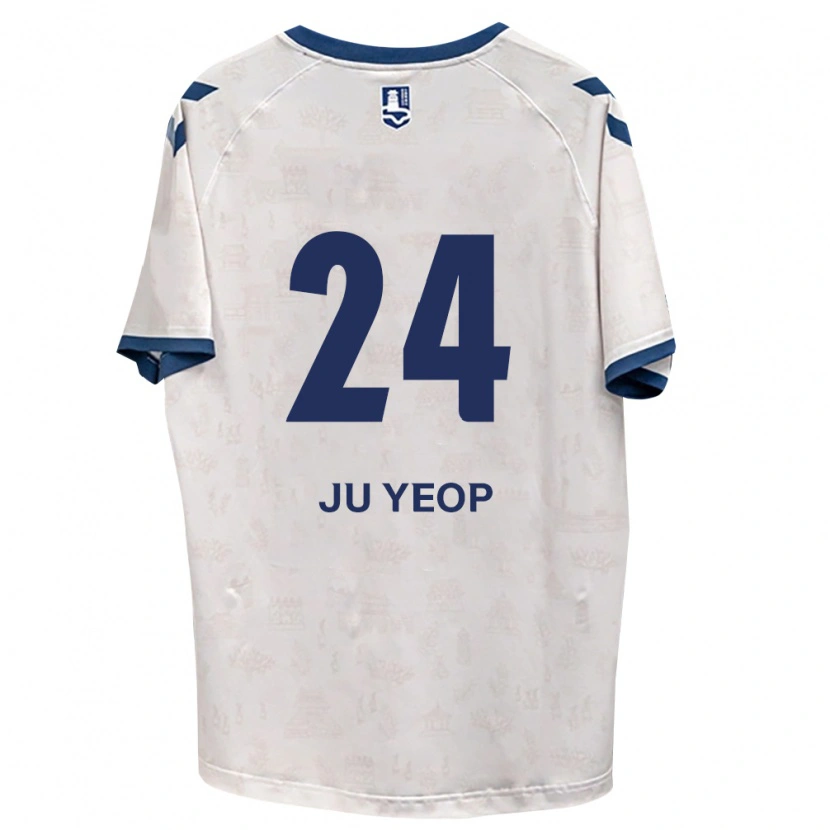 Danxen Donna Maglia Ju-Yeop Kim #24 Blu Reale Bianco Kit Gara Away 2026/27 Maglietta