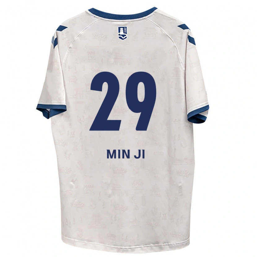 Danxen Donna Maglia Min-Ji Jeon #29 Blu Reale Bianco Kit Gara Away 2026/27 Maglietta