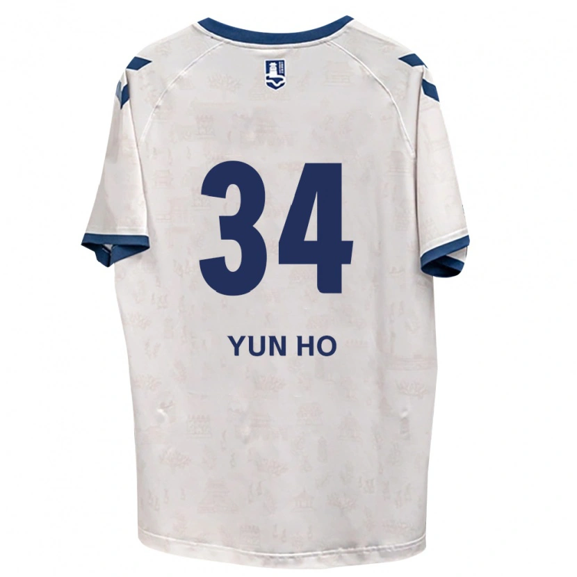 Danxen Donna Maglia Yun-Ho Jang #34 Blu Reale Bianco Kit Gara Away 2026/27 Maglietta