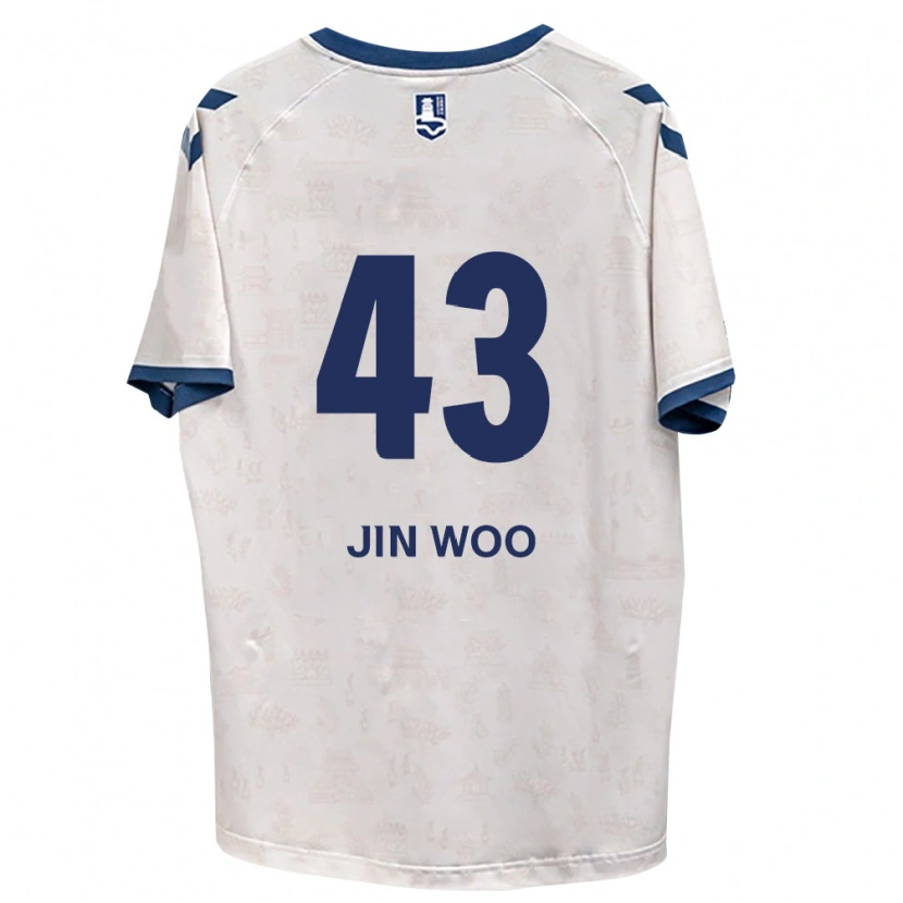 Danxen Donna Maglia Jin-Woo Park #43 Blu Reale Bianco Kit Gara Away 2026/27 Maglietta