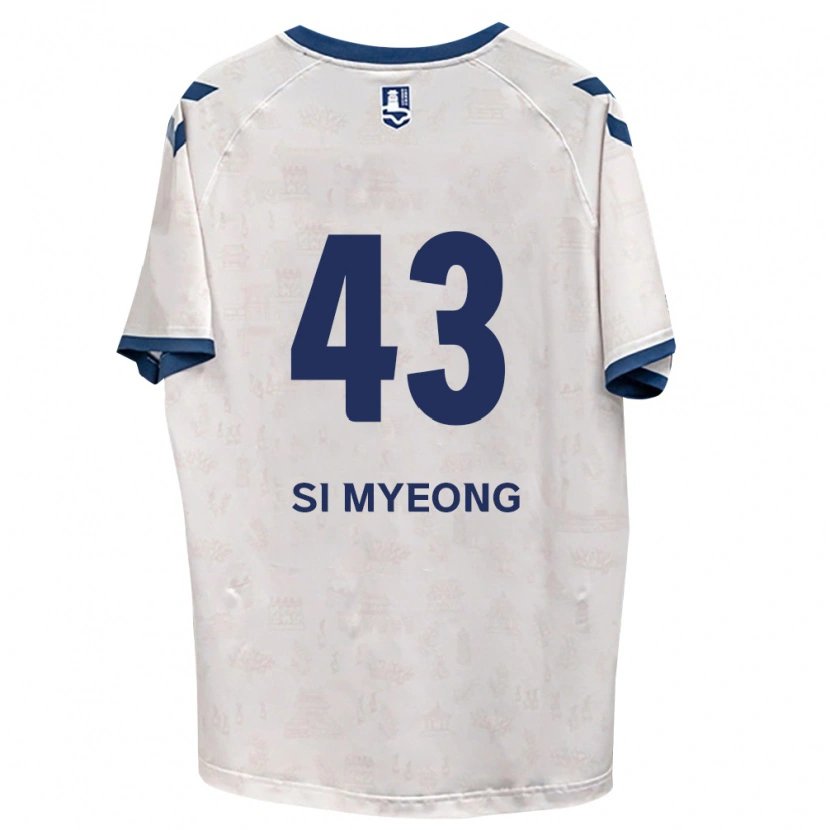 Danxen Donna Maglia Si-Myeong Lee #43 Blu Reale Bianco Kit Gara Away 2026/27 Maglietta