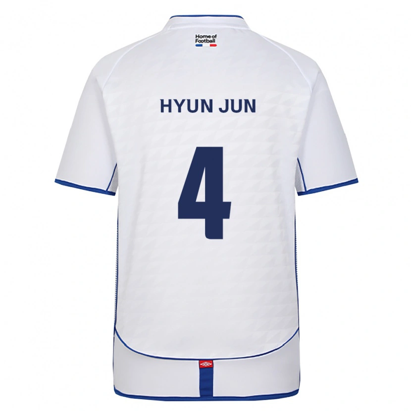Danxen Donna Maglia Hyun-Jun Roh #4 Nero Bianco Rosso Kit Gara Away 2026/27 Maglietta
