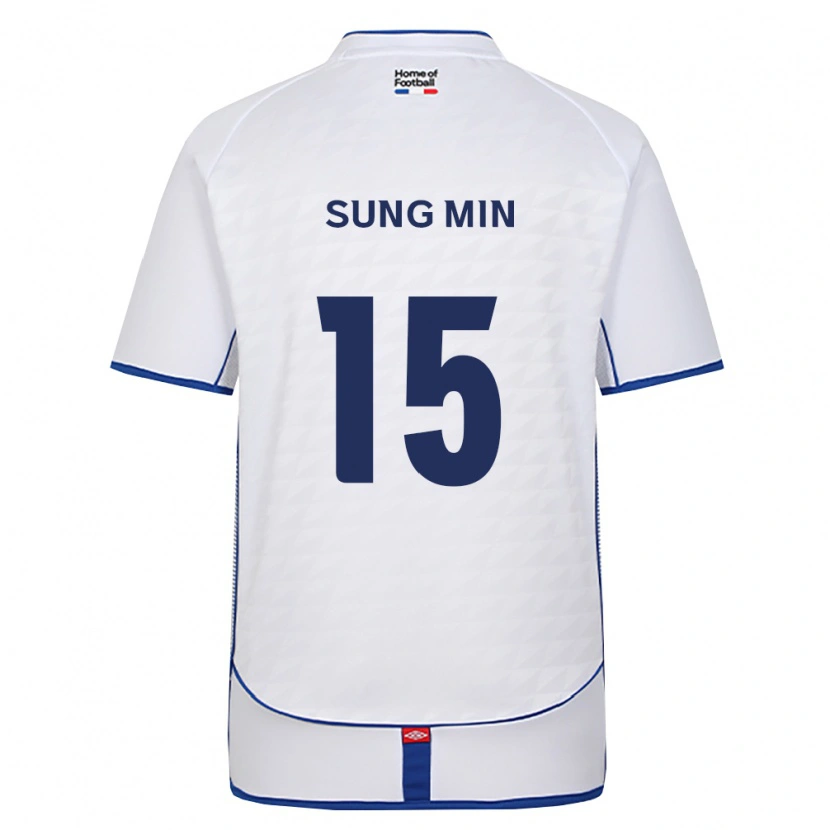 Danxen Donna Maglia Sung-Min Jung #15 Nero Bianco Rosso Kit Gara Away 2026/27 Maglietta