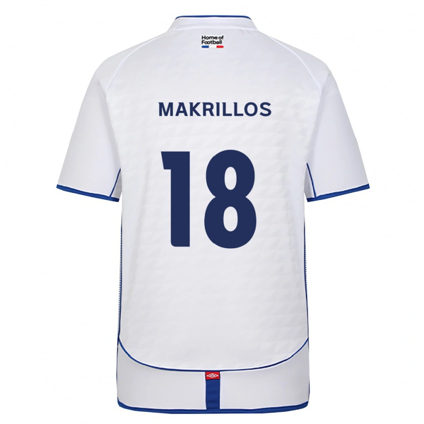Danxen Donna Maglia Peter Makrillos #18 Nero Bianco Rosso Kit Gara Away 2026/27 Maglietta