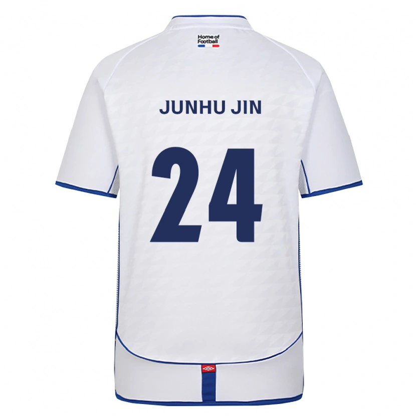 Danxen Donna Maglia Junhu Jin #24 Nero Bianco Rosso Kit Gara Away 2026/27 Maglietta
