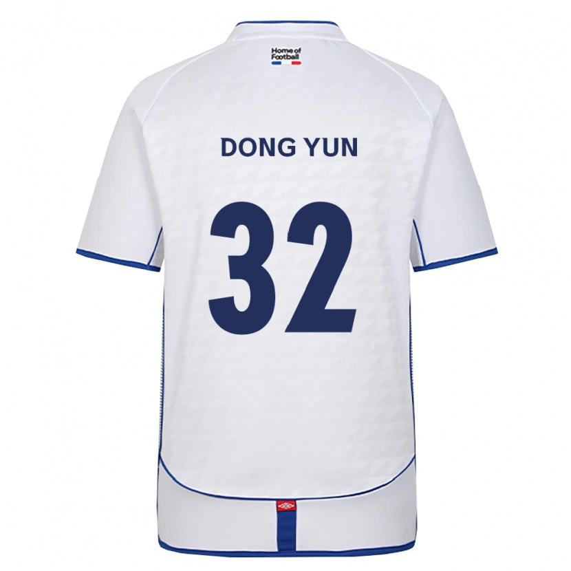 Danxen Donna Maglia Dong-Yun Jeong #32 Nero Bianco Rosso Kit Gara Away 2026/27 Maglietta