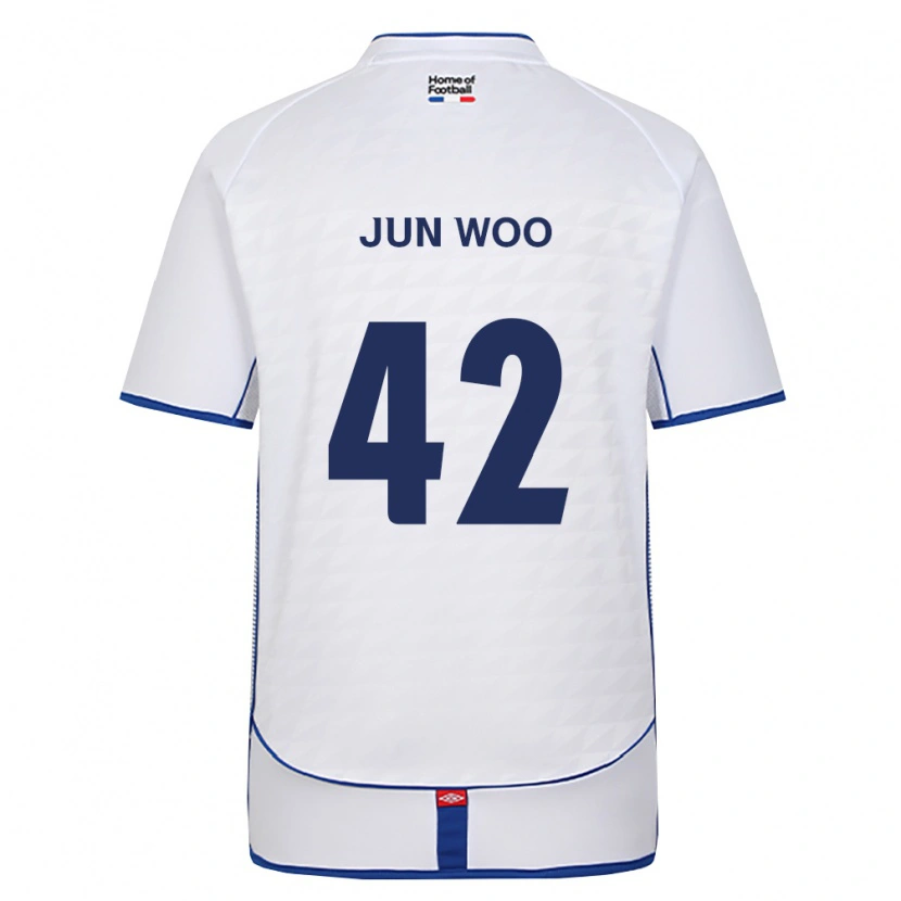 Danxen Donna Maglia Jun-Woo Lee #42 Nero Bianco Rosso Kit Gara Away 2026/27 Maglietta