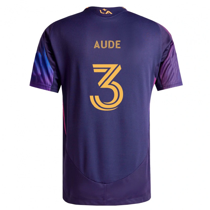 Danxen Donna Maglia Julián Aude #3 Viola Scuro Giallo Kit Gara Away 2026/27 Maglietta