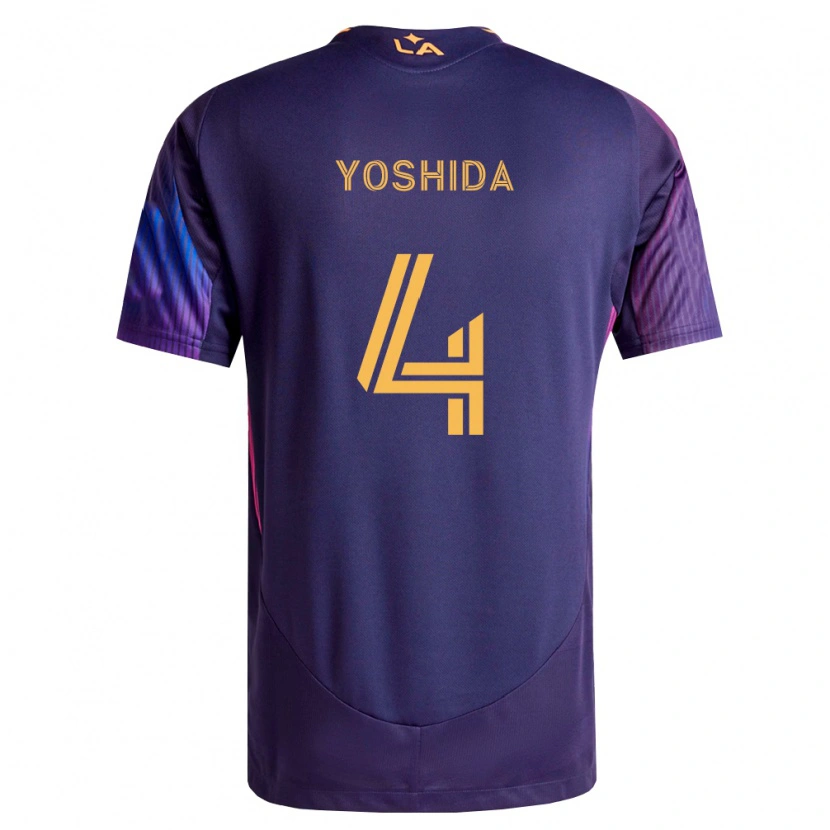 Danxen Donna Maglia Maya Yoshida #4 Viola Scuro Giallo Kit Gara Away 2026/27 Maglietta