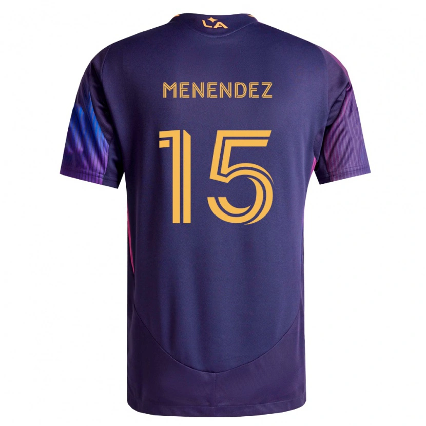 Danxen Donna Maglia Alexsander Menendez #15 Viola Scuro Giallo Kit Gara Away 2026/27 Maglietta