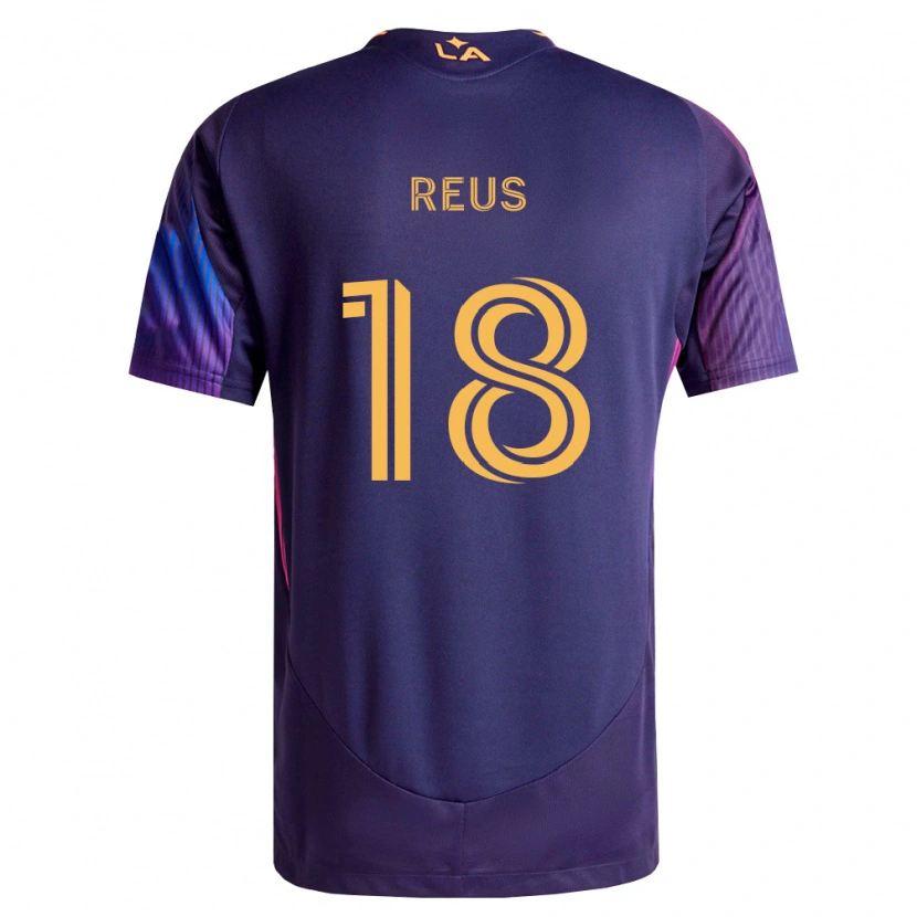 Danxen Donna Maglia Marco Reus #18 Viola Scuro Giallo Kit Gara Away 2026/27 Maglietta