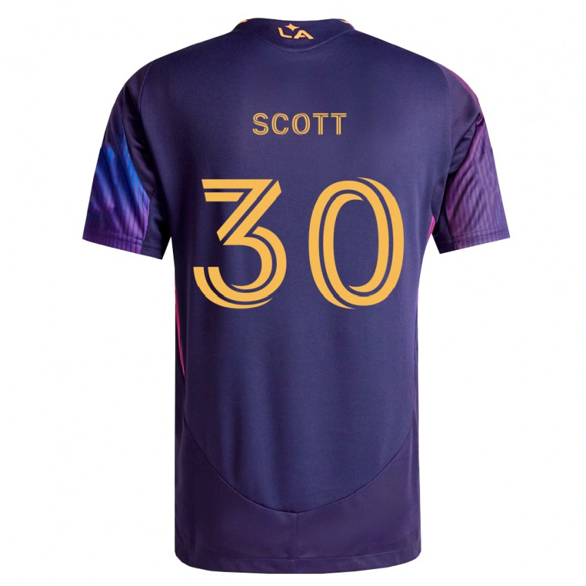Danxen Donna Maglia Brady Scott #30 Viola Scuro Giallo Kit Gara Away 2026/27 Maglietta