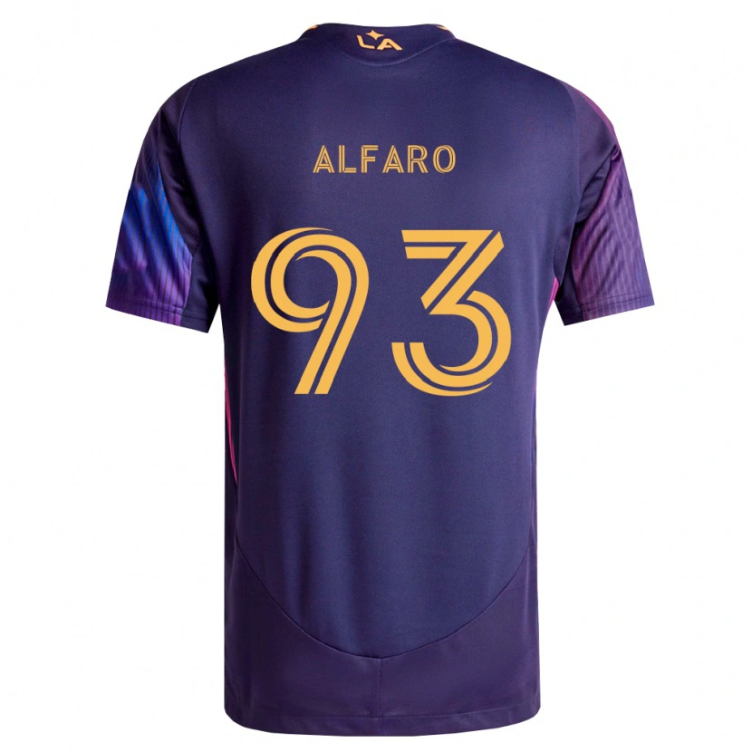 Danxen Donna Maglia Tony Alfaro #93 Viola Scuro Giallo Kit Gara Away 2026/27 Maglietta
