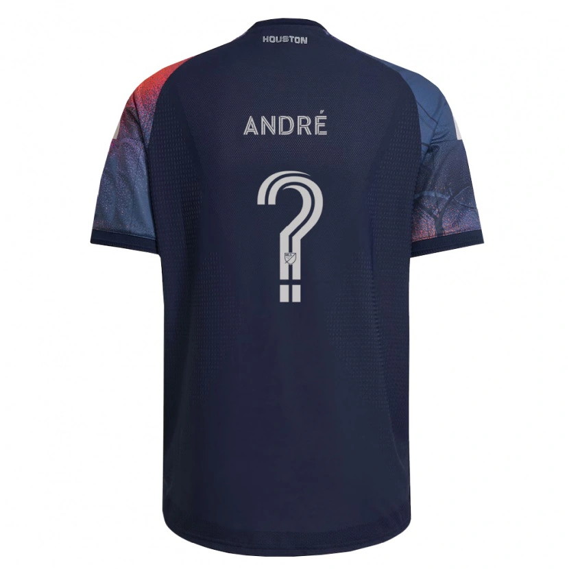 Danxen Donna Maglia Vitor André #0 Blu Scuro Bianco Arancio Kit Gara Away 2026/27 Maglietta