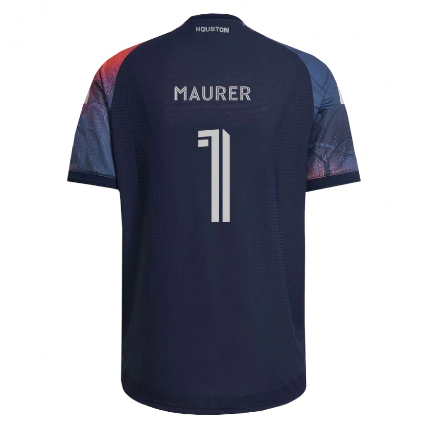 Danxen Donna Maglia Jimmy Maurer #1 Blu Scuro Bianco Arancio Kit Gara Away 2026/27 Maglietta